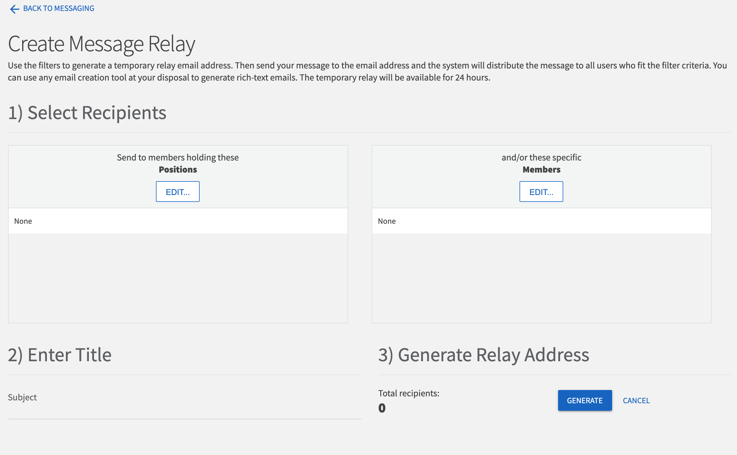 Image of Crimson Connection Message Relay