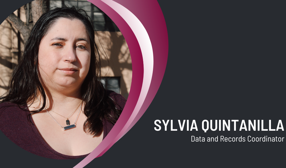 Sylvia Quintanilla picture with Data Records Coordinator title