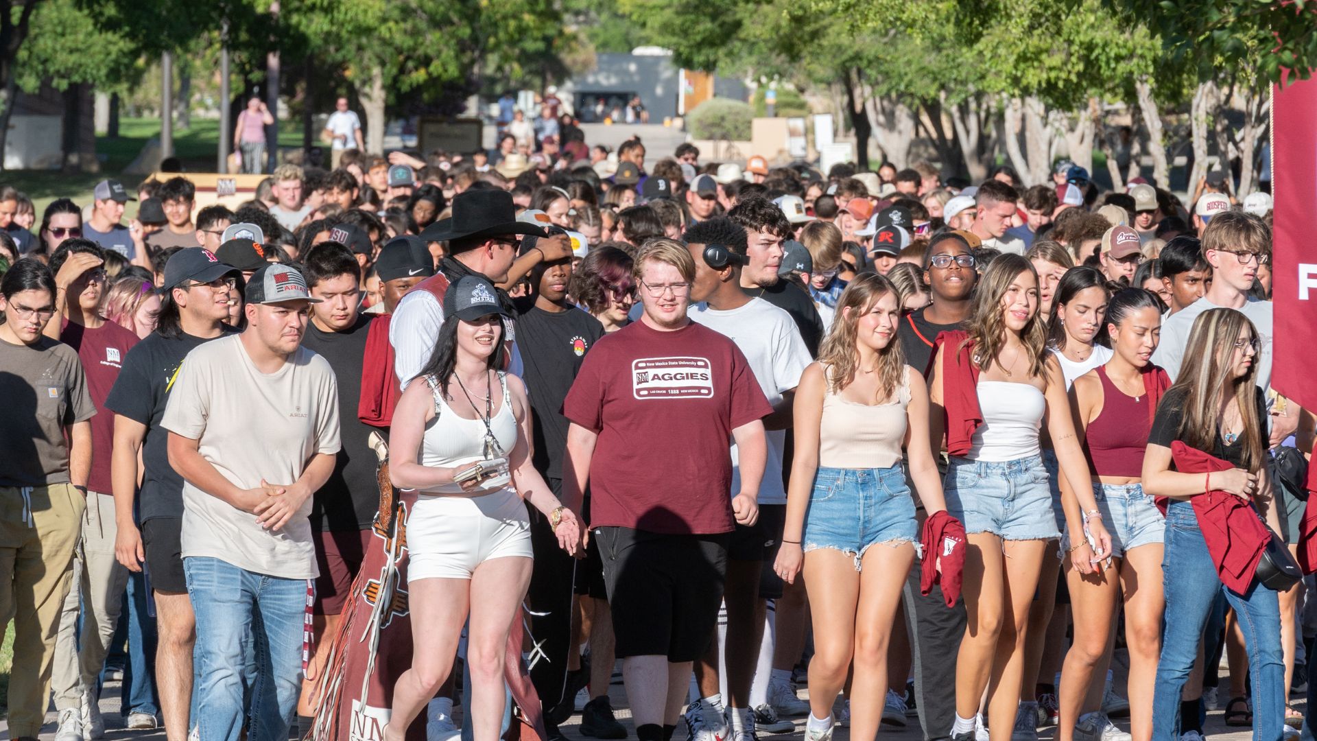 New Mexico State University First Year Walk 2024.
