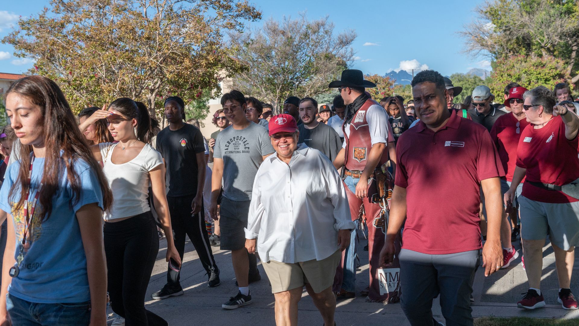 New Mexico State University First Year Walk 2024.